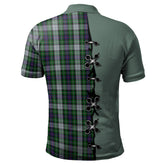 MacKenzie Dress Tartan Polo Shirt - Lion Rampant And Celtic Thistle Style